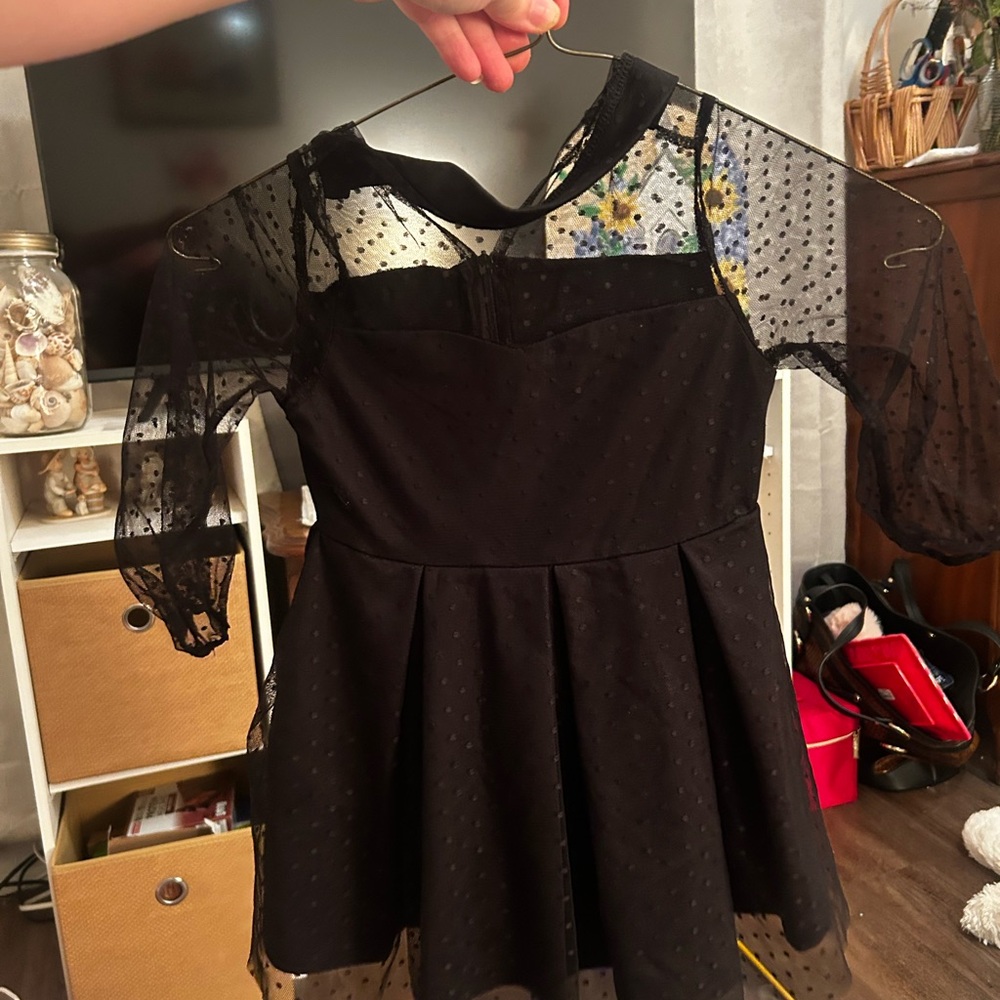 SHEIN Black Kids Formal Dress